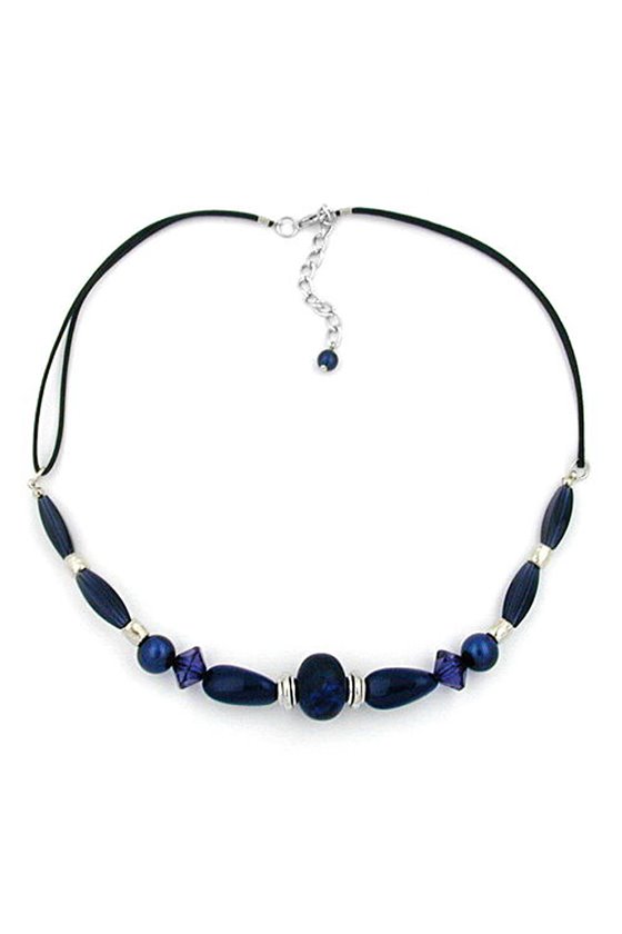 NECKLACE DARK BLUE/ LAPIS JEANS-STYLE