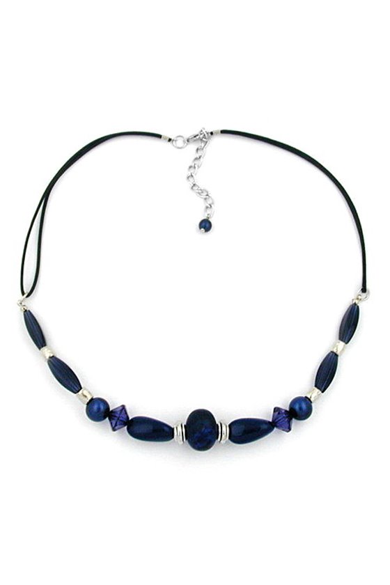 NECKLACE DARK BLUE/ LAPIS JEANS-STYLE