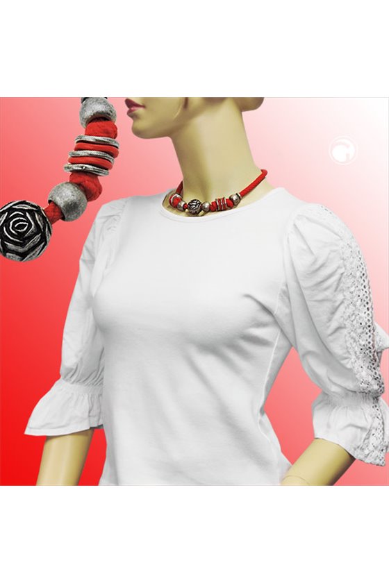NECKLACE FOR TRADITIONAL COSTUME ROSE