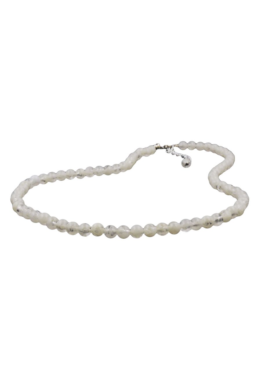 NECKLACE ONLY BEADS CREAM TRANSPARENT
