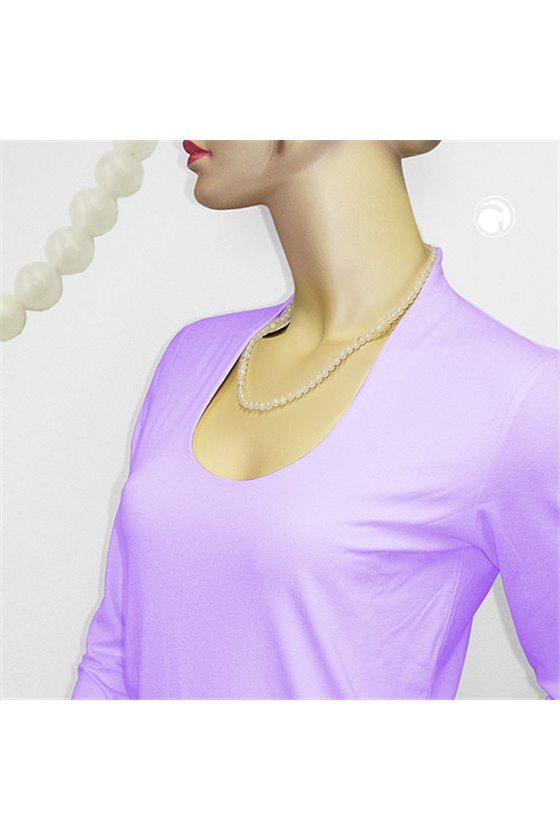 NECKLACE ONLY BEADS CREAM TRANSPARENT