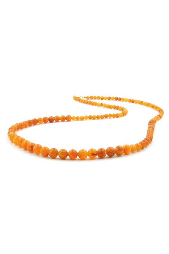 NECKLACE BEADS BROWN/RED