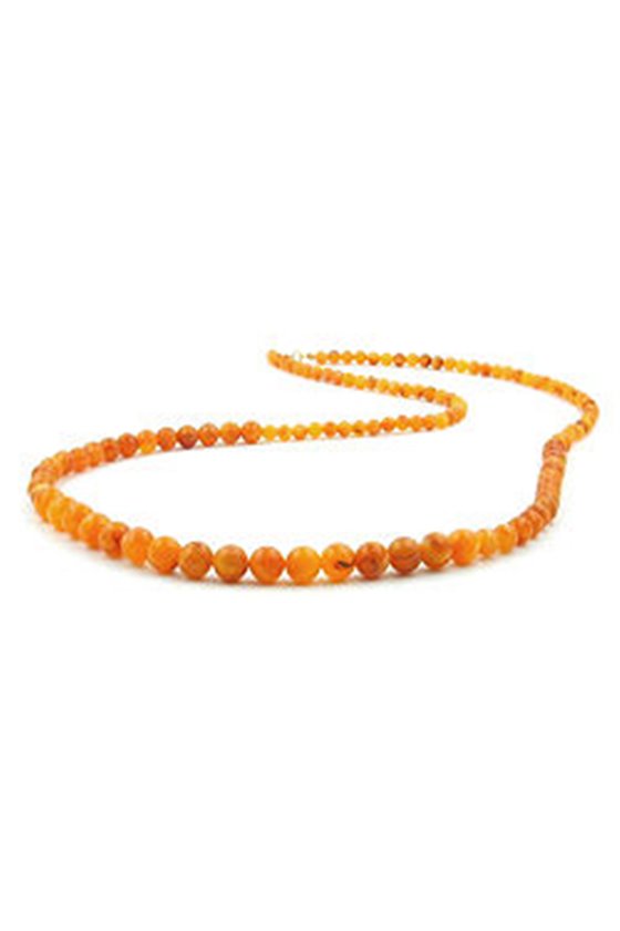 NECKLACE BEADS BROWN/RED