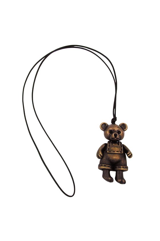NECKLACE BEAR ANTIQUE BRASS 90CM