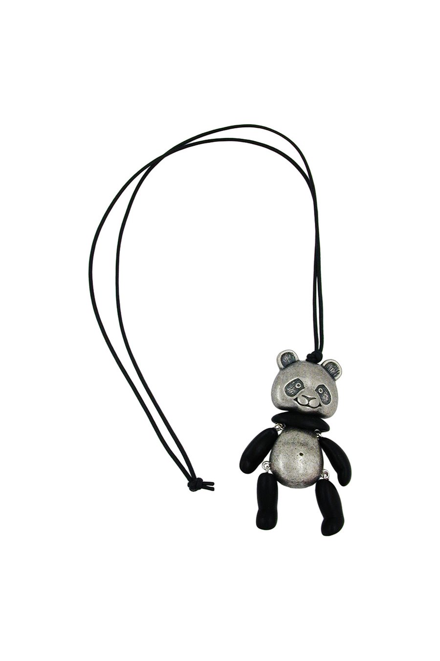 NECKLACE PANDA VINTAGE SILVER 90CM