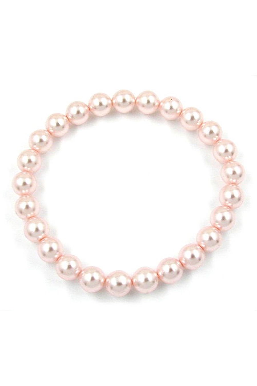 BRACELET PINK GLASS BEADS