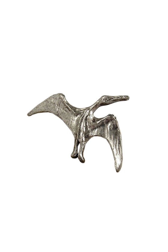 BROOCH DINOSAUR PTEROSAUR ANTIQUE TIN