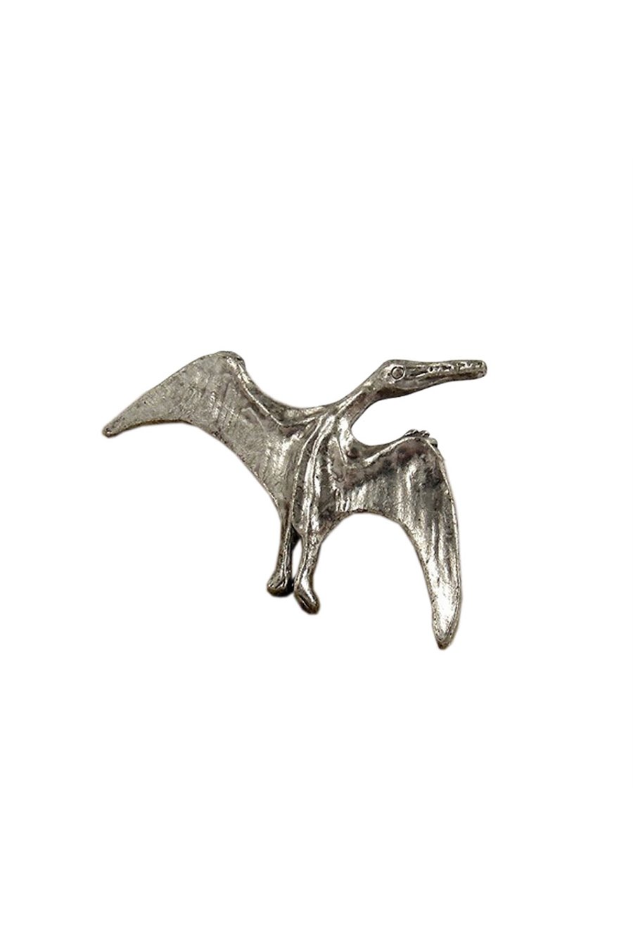 BROOCH DINOSAUR PTEROSAUR ANTIQUE TIN