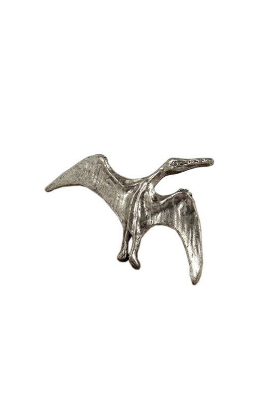 BROOCH DINOSAUR PTEROSAUR ANTIQUE TIN