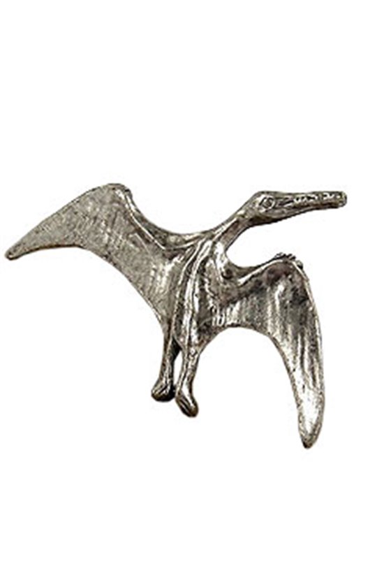 BROOCH DINOSAUR PTEROSAUR ANTIQUE TIN