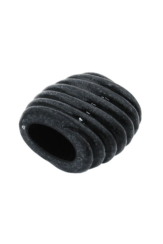 SCARF BEAD SPIRAL MARKING BLACK MAT 35MM