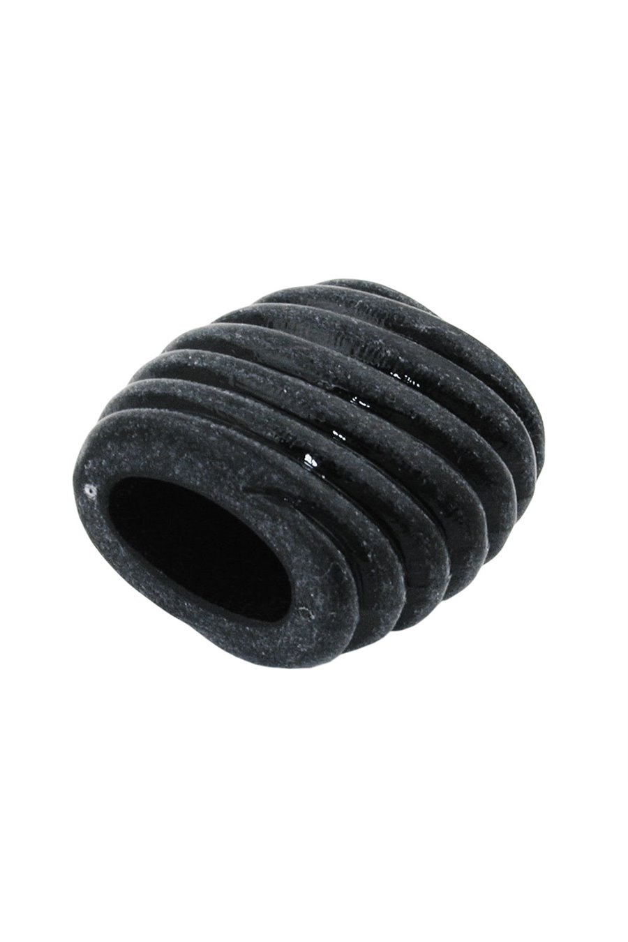 SCARF BEAD SPIRAL MARKING BLACK MAT 35MM