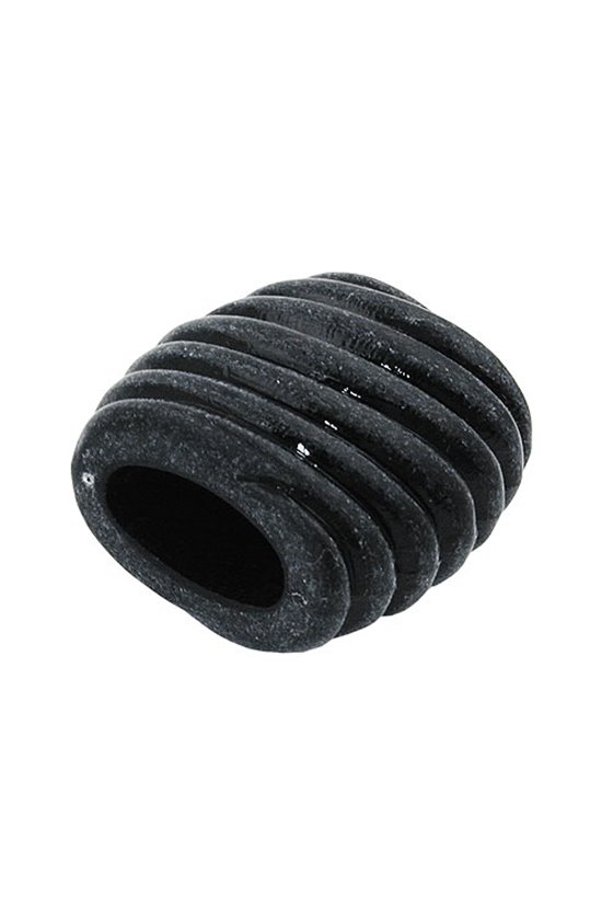 SCARF BEAD SPIRAL MARKING BLACK MAT 35MM