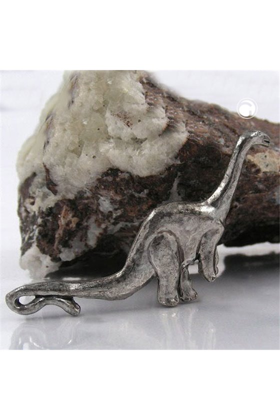 BROOCH DINOSAUR ANTIQUE TIN