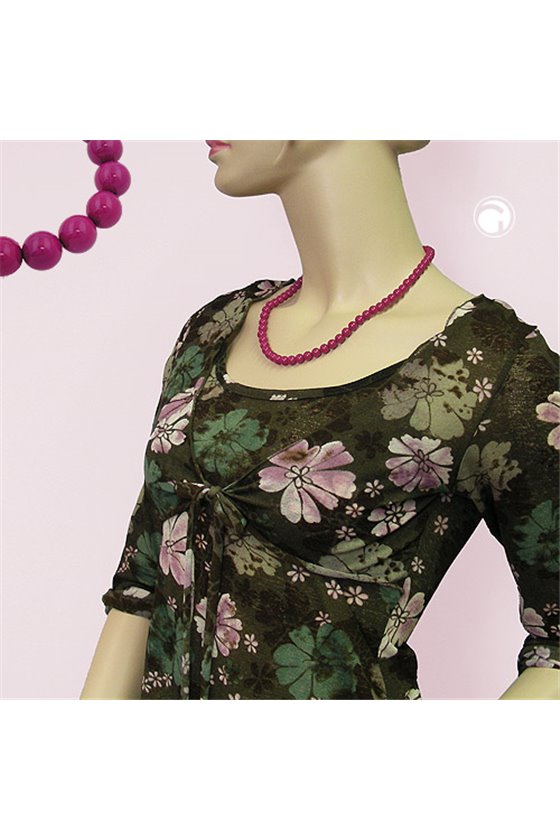 CHAIN WITH PURPLE BEADS 8MM 50CM 50CM