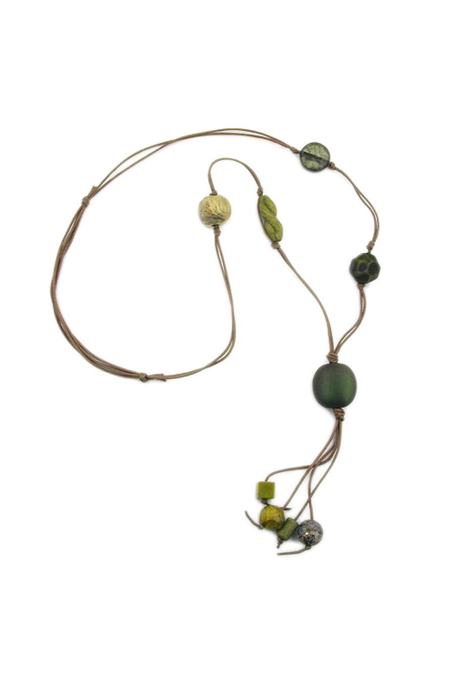 NECKLACE OLIVE/ KHAKI/ GREEN COLOURS