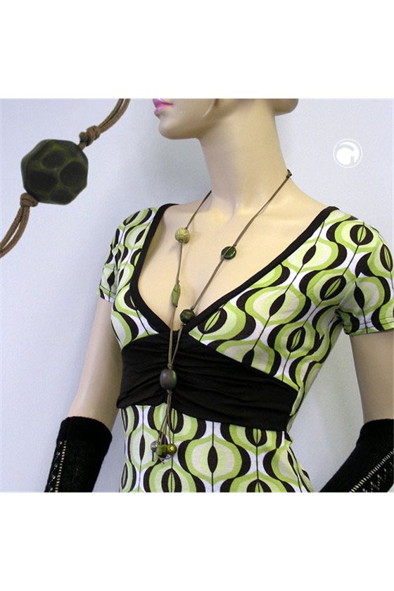 NECKLACE OLIVE/ KHAKI/ GREEN COLOURS