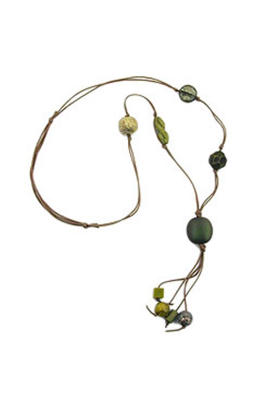 NECKLACE OLIVE/ KHAKI/ GREEN COLOURS