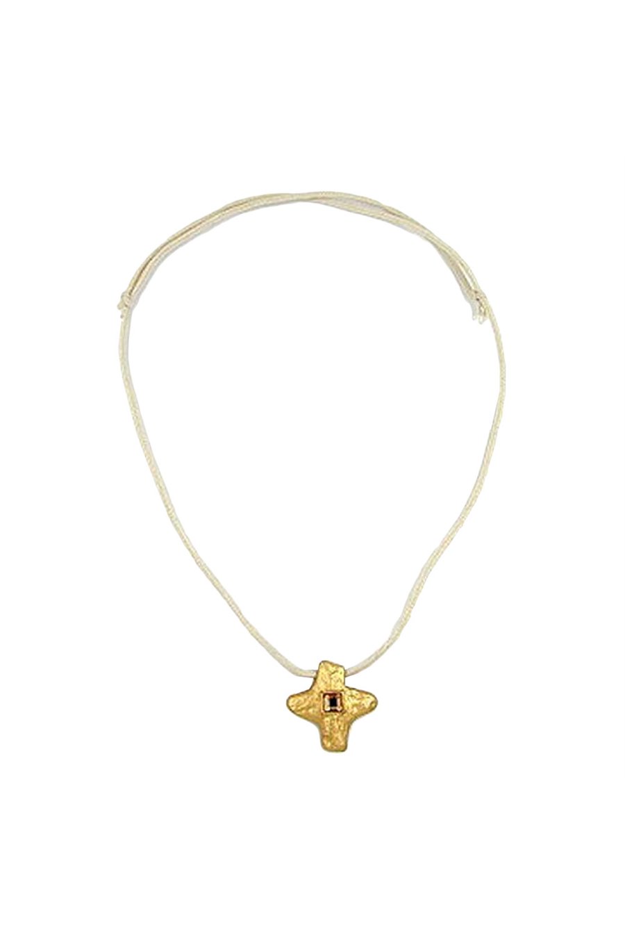 NECKLACE METAL CROSS WITH RHINESTONE