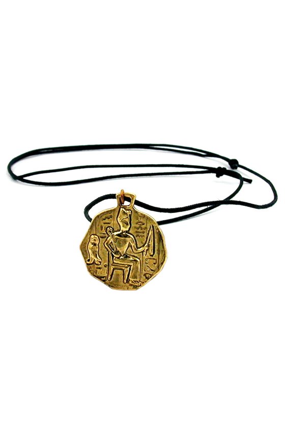 NECKLACE PENDANT BRASS EGYPTIAN MOTIVE