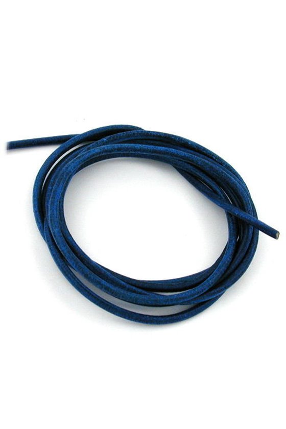 LEATHER CORD DARK-BLUE 2MM 100CM