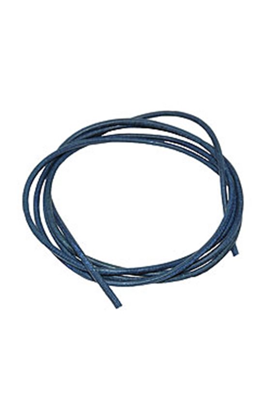 LEATHER CORD DARK-BLUE 2MM 100CM