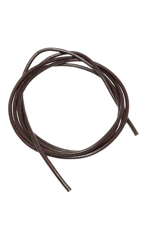 LEATHER CORD BROWN 2MM 100CM