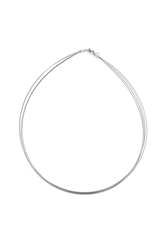 NECKLACE 5X COATED STEEL WIRE 50CM