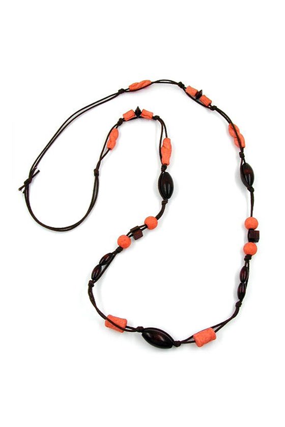 NECKLACE BAROQUE BEADS PINK