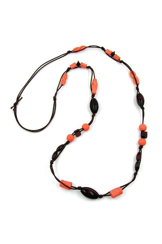 NECKLACE BAROQUE BEADS PINK