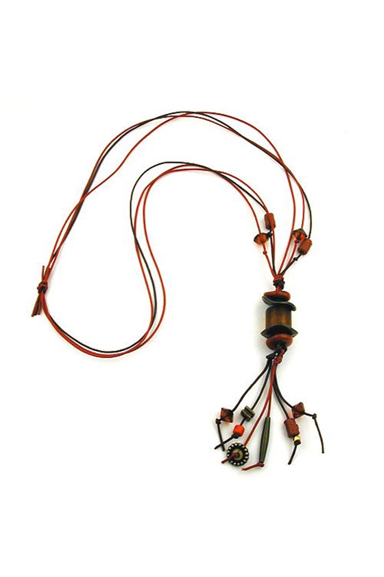 NECKLACE RUST/ANTIQUE-BRASS COLOURS