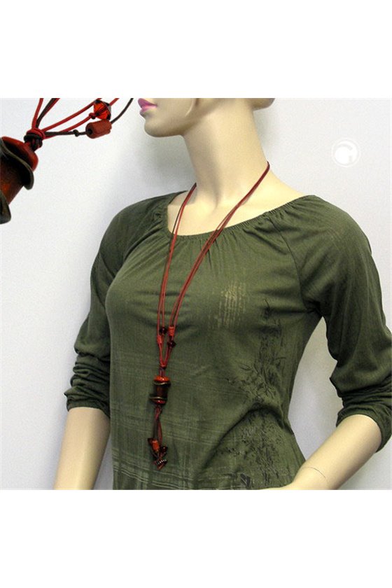 NECKLACE RUST/ANTIQUE-BRASS COLOURS