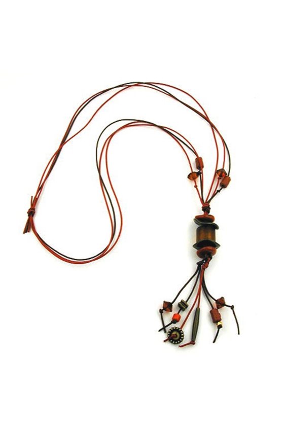 NECKLACE RUST/ANTIQUE-BRASS COLOURS