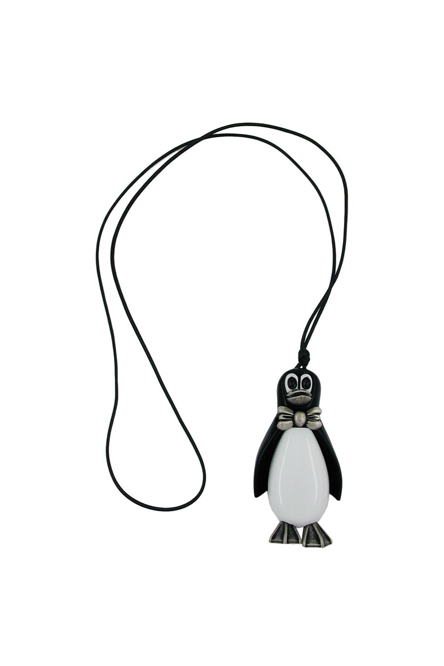 NECKLACE PENGUIN ANTIQUE-SILVER 90CM