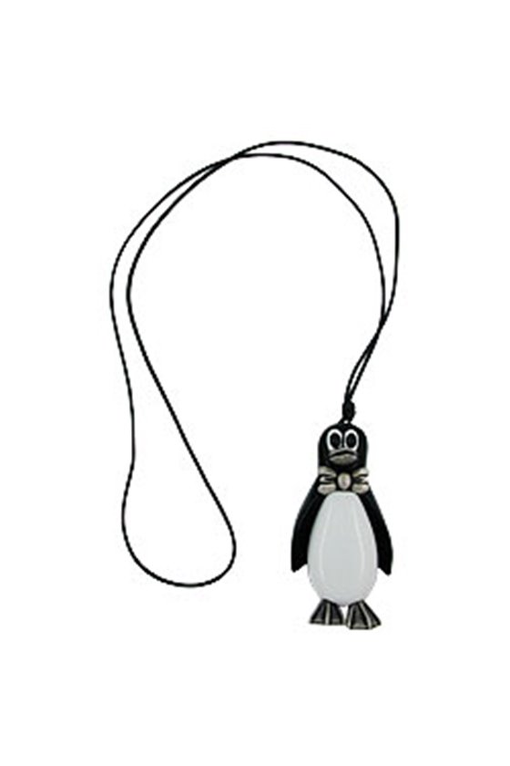 NECKLACE PENGUIN ANTIQUE-SILVER 90CM