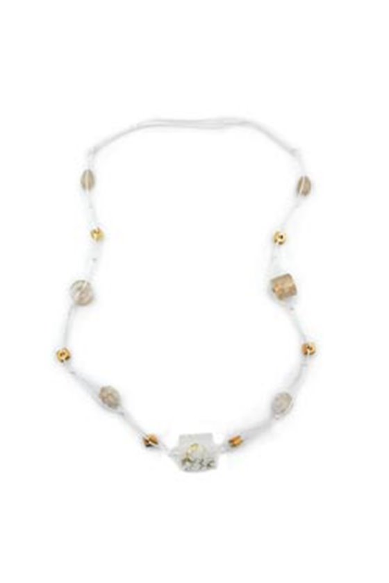 NECKLACE WHITE GOLD-TONE 100CM