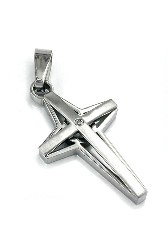 PENDANT CROSS STAINLESS STEEL