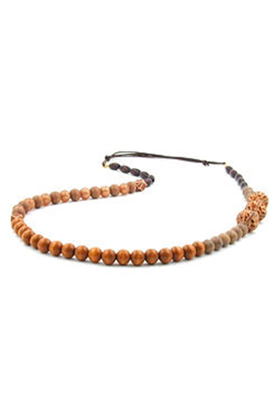 NECKLACE NOUGAT/LIGHT BROWN/DARK BROWN COLOURS