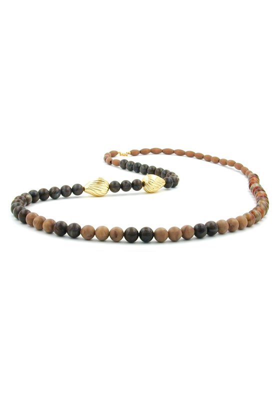 NECKLACE BROWN/BLACK TONES GREAT DESIGN