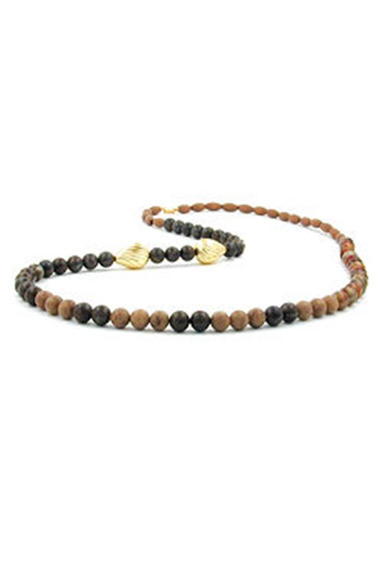 NECKLACE BROWN/BLACK TONES GREAT DESIGN