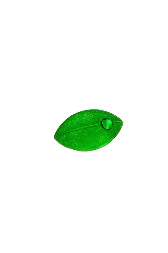 BROOCH MOUSE SHAPE BRIGHT GREEN