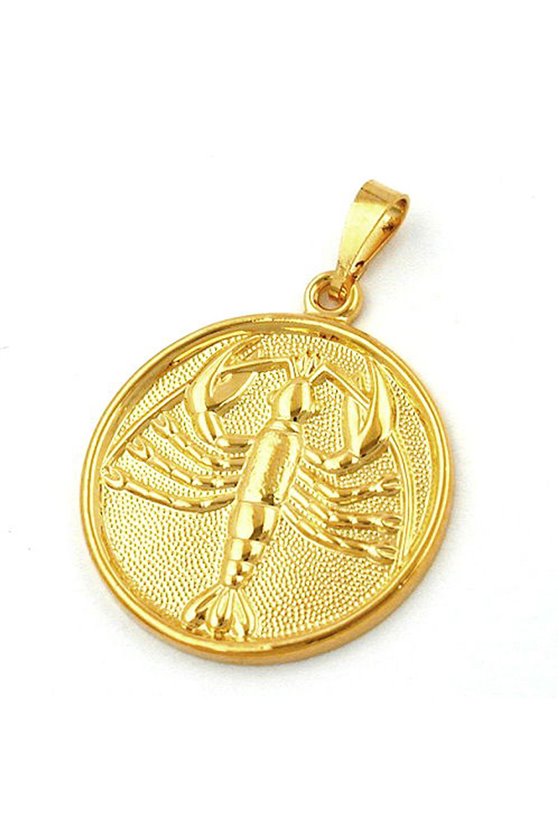 PENDANT ZODIAC SIGN CANCER GOLD PLATED