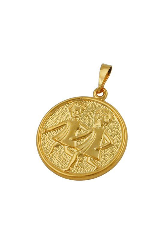 PENDANT ZODIAC SIGN GEMINI GOLD PLATED