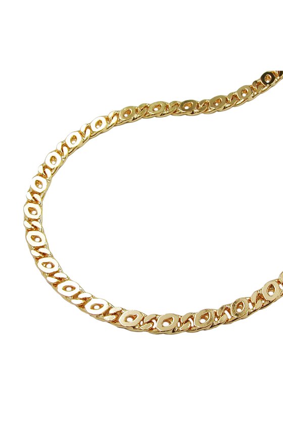 BRACELET EYE-OF-TIGER CHAIN GOLD PLATED