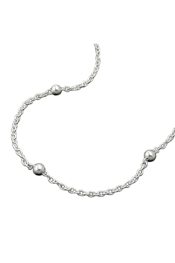 NECKLACE CHAIN WITH BALLS SILVER 925