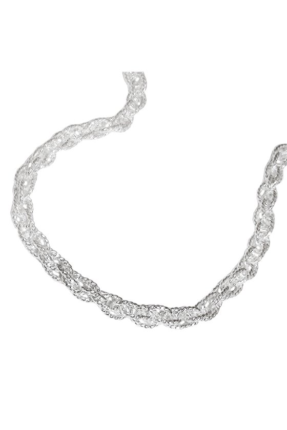 NECKLACE DOUBLE ANCHOR 42CM SILVER 925