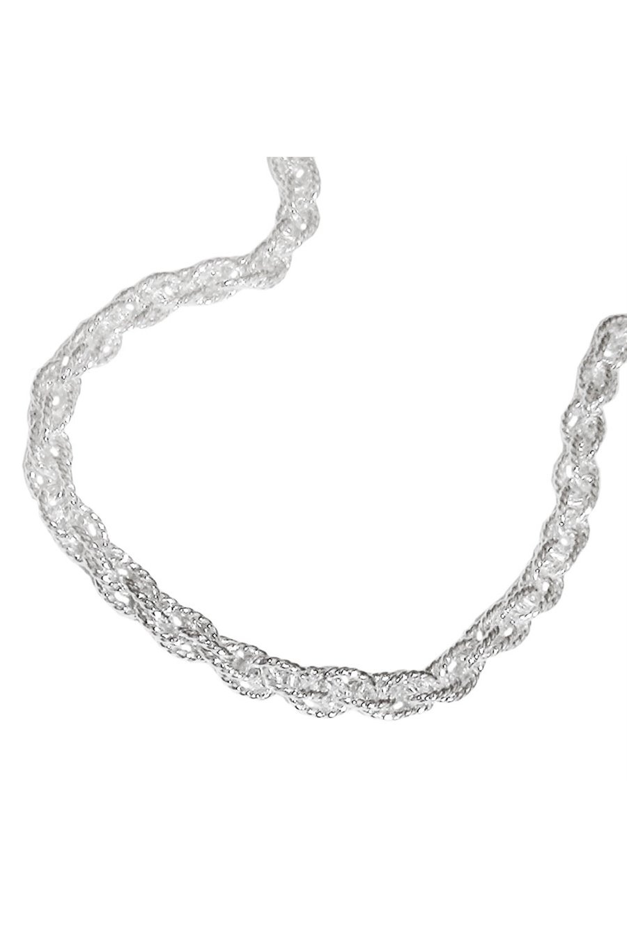 NECKLACE DOUBLE ANCHOR 42CM SILVER 925