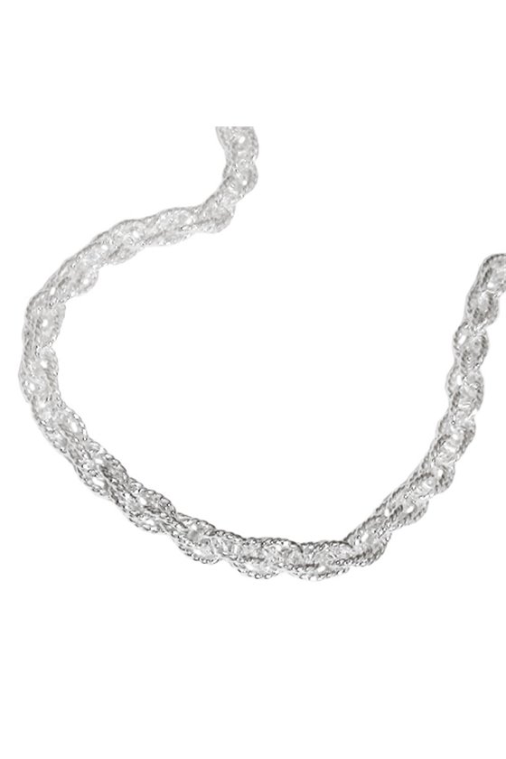 NECKLACE DOUBLE ANCHOR 42CM SILVER 925