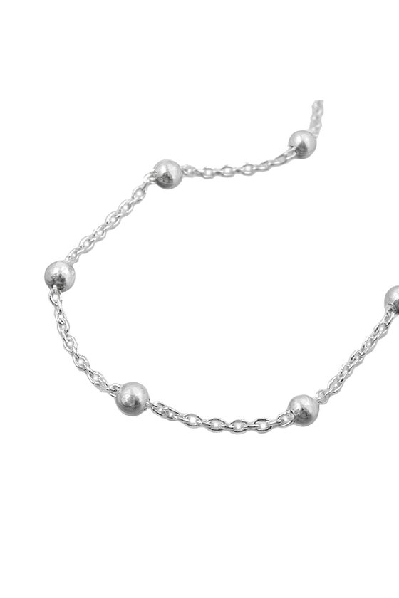 NECKLACE CHAIN WITH BALLS SILVER 925
