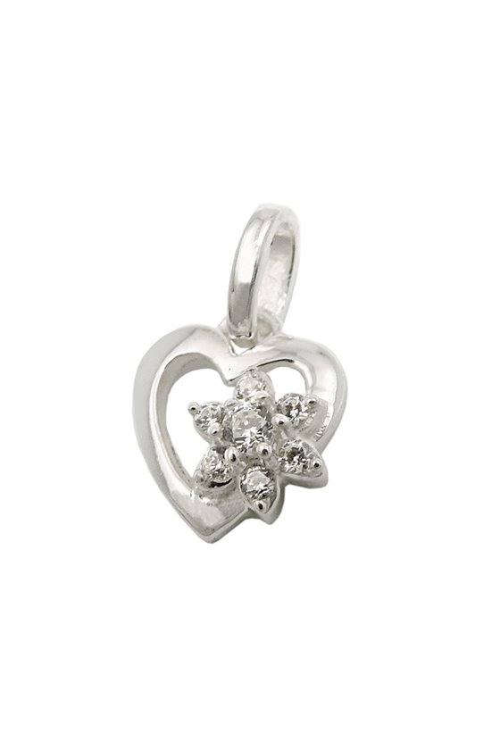 PENDANT FLOWER ZIRCONIA SILVER 925